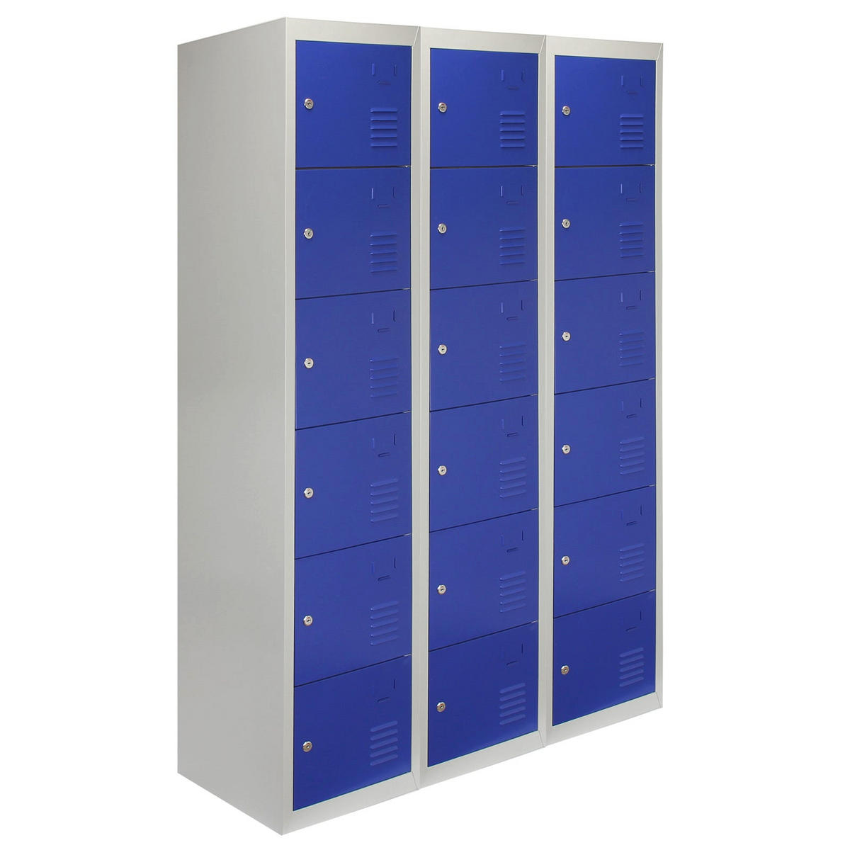 STAHLSPIND 3 x 6-türig Blau - Blau, Metall (38/180/45cm)