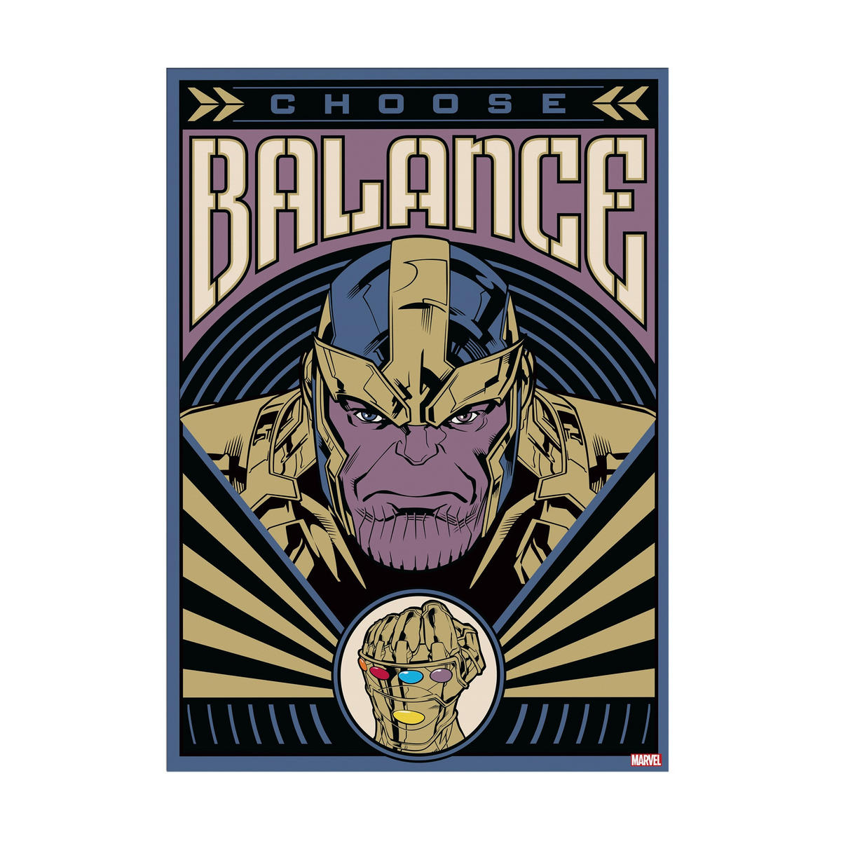 LEINWANDBILD Marvel Wählen Sie Balance - Leinwand 50x70cm - Multicolor, Holzwerkstoff (70/50cm) - Marvel