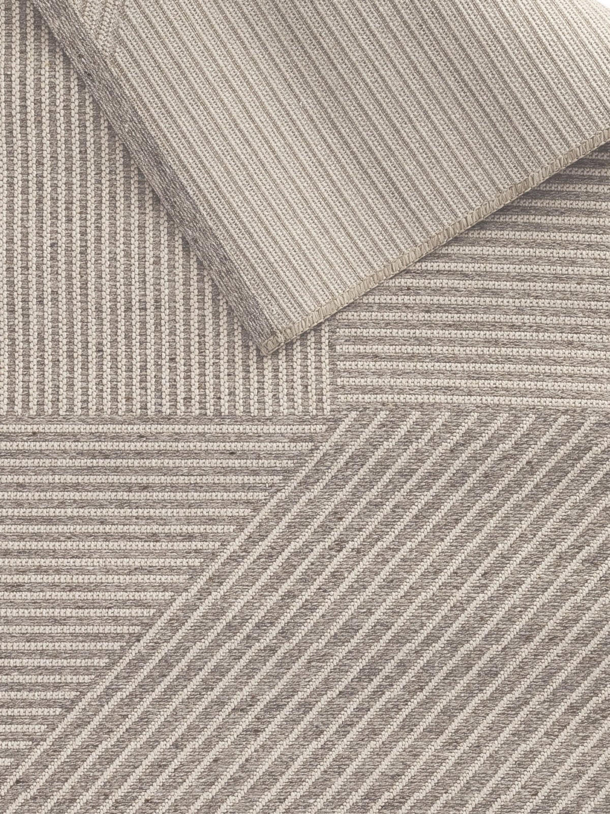 TEPPICH im Japandi-Stil grau - Grau, Textil (120/170cm) - AFK Living