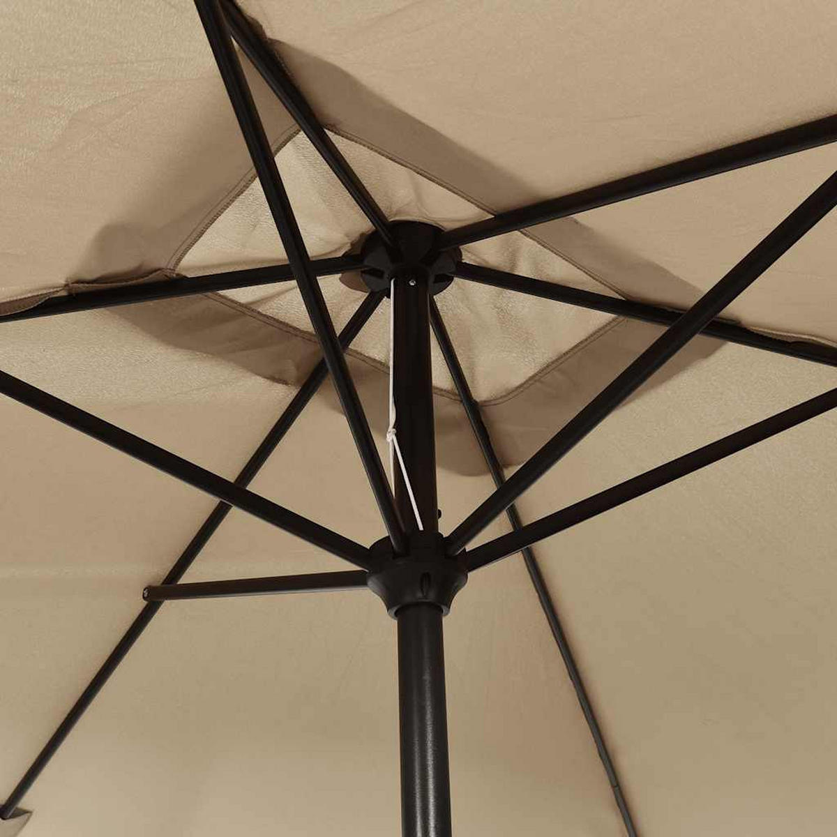 SONNENSCHIRM Mit Metall-Mast 300/200 Cm Taupe - Taupe, Textil (600/600cm) - vidaXL