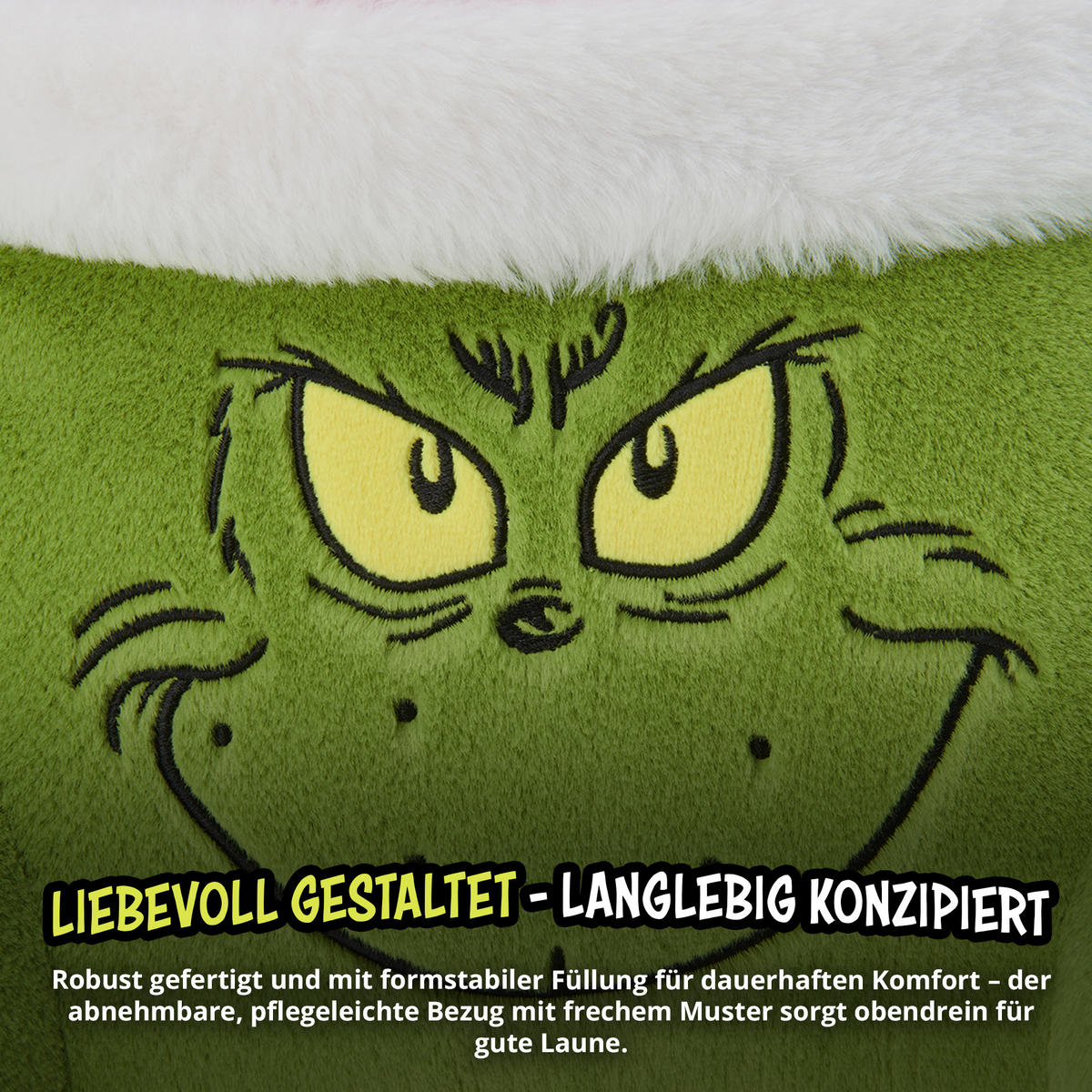 NACKENKISSEN The Grinch Grün 40 x 38 cm - Grün, Textil (40/38cm) - United Labels