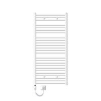 BADHEIZKÖRPER elektrisch Sahara 750x1500 mm Weiß gerade mit Heizstab 900W - Weiß, Metall (3/150/75cm) - LuxeBath