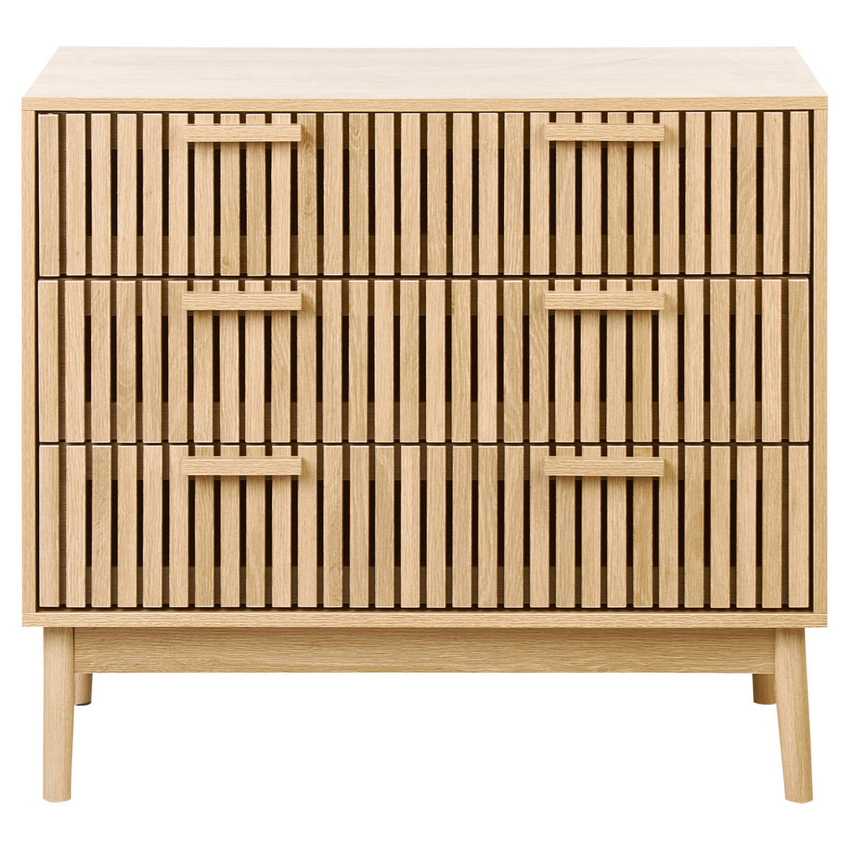 KOMODA s 3 zásuvkami Světle hnědá Lynwood - hnědá, kompozitní dřevo (90/79/49cm) - Beliani