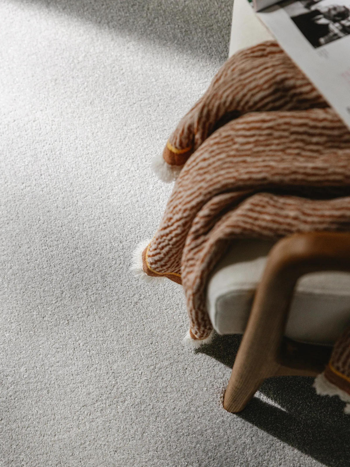 HOCHFLORTEPPICH Melvin waschbar ø 250 cm rund - Hellgrau, Kunststoff (250/250cm) - benuta Nest