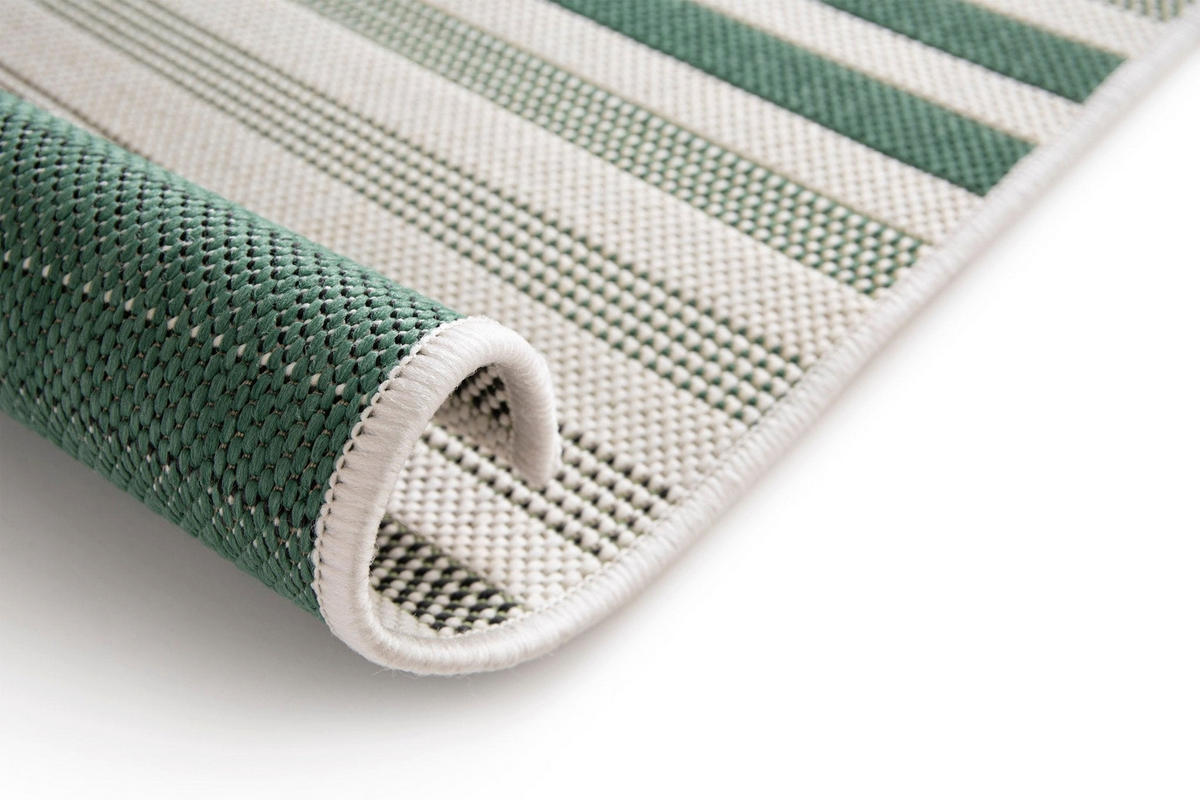 TEPPICH für Innen und Außen mit Rautenmuster grün - Grün, Textil (120/170cm) - AFK Living