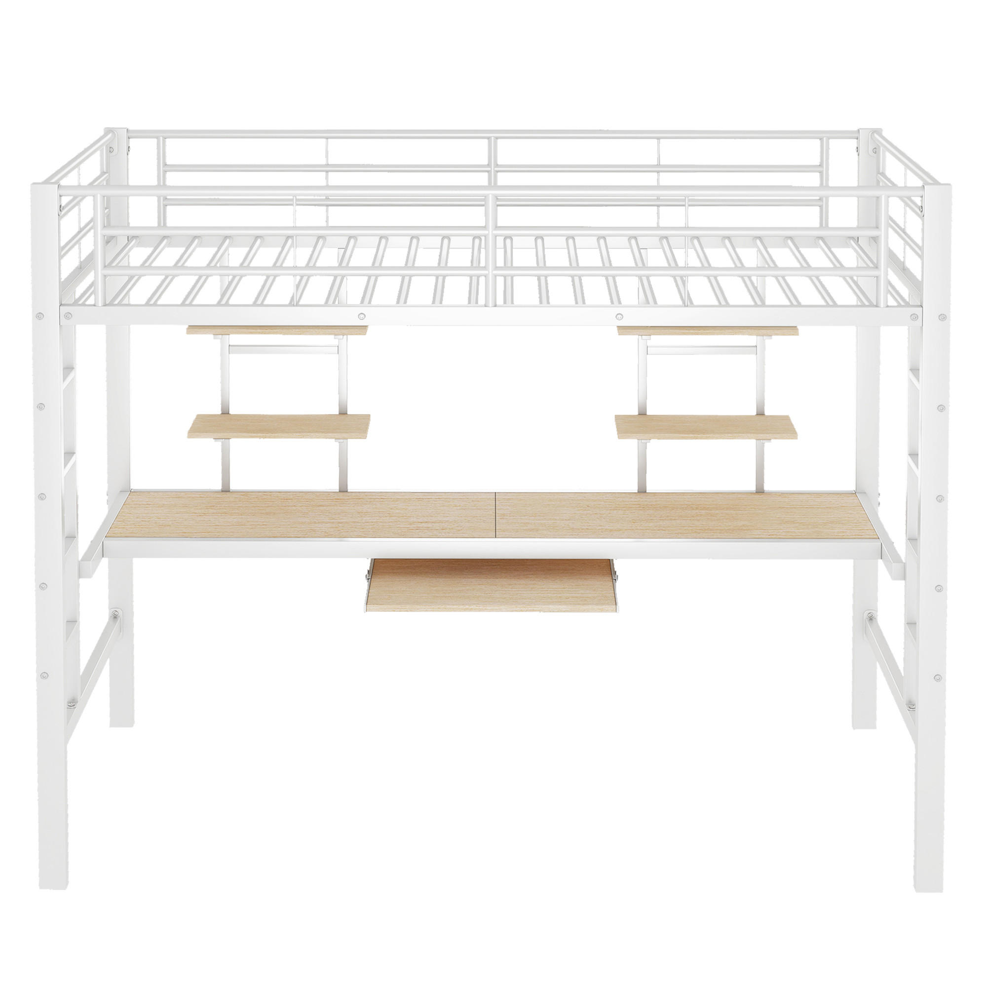 HOCHBETT Metall 90/200 cm Weiß - Weiß, Metall - Raumix