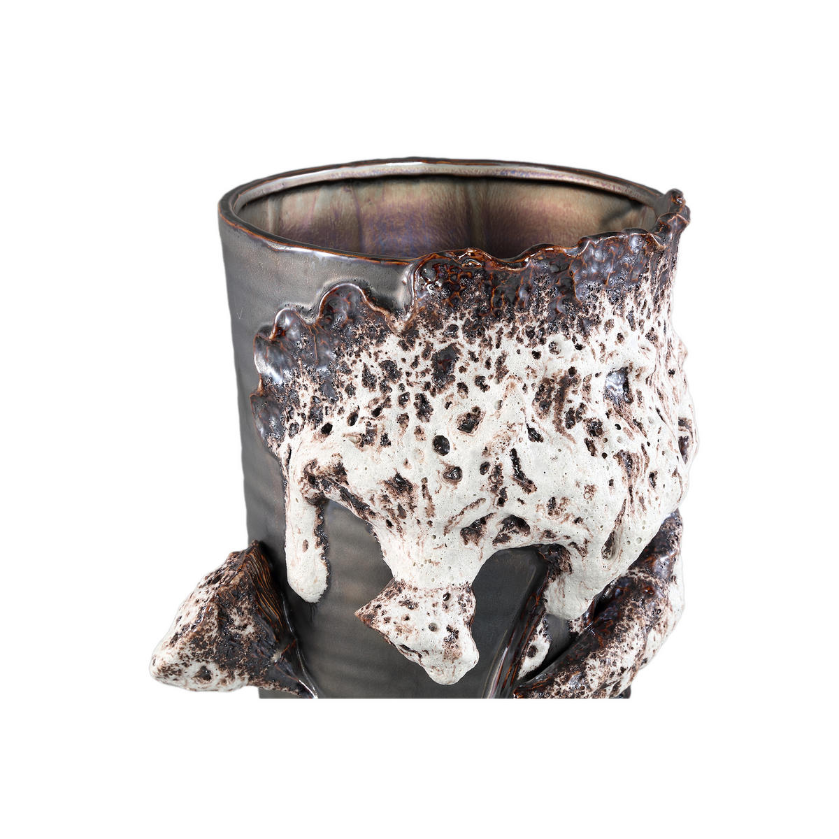 TOPF Laverae Braun 27/26.5/47cm - Braun, Keramik (47cm) - PTMD Collection