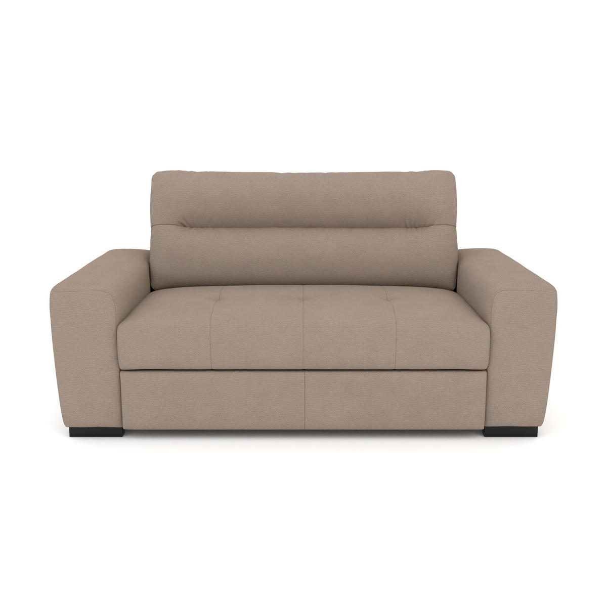 2-SITZER Carlisle Flachgewebe Braun 183/97/93 cm - Mauve, Kunststoff/Textil (183/93/97cm) - foamnova