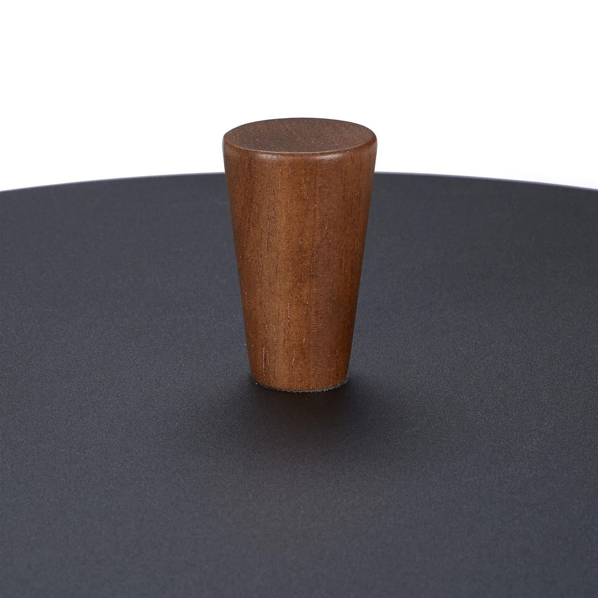 BEISTELLTISCH - Schwarz, Holz/Metall (45/45/56cm) - Relaxdays