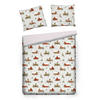 BETTWÄSCHE Satin WINHURST, 200x220 cm, Hellbeige, Winter Weihnachten Bettbezug, Weihnachtsdeko, Christmas, Weihnachtsmotiv - Beige, Textil (200/220cm) - home&you