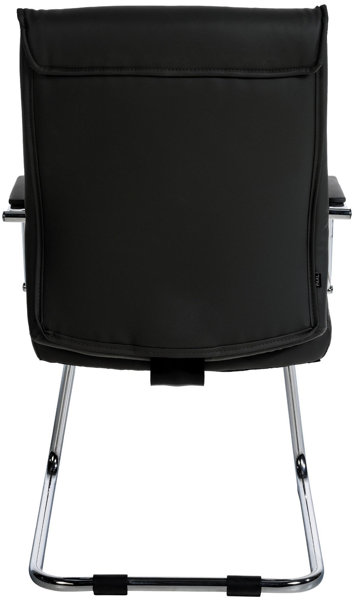 SCHWINGSTUHL Lederlook schwarz - Chromfarben/Schwarz, Textil/Metall (58/100/66cm) - CLP