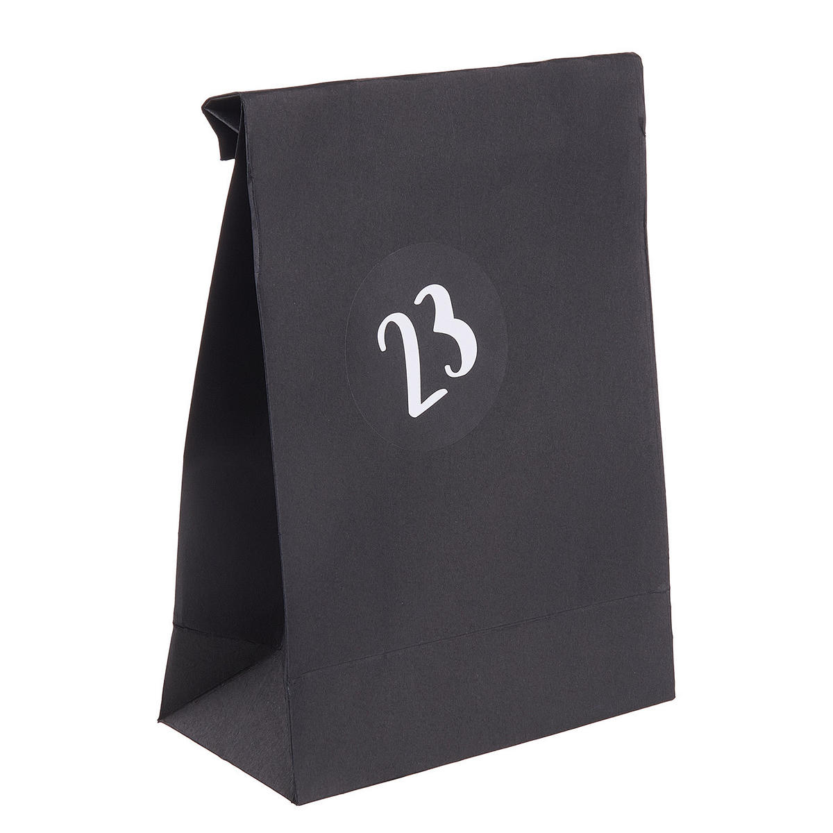 ADVENTSTÜTEN Surprise - Schwarz/Weiß, Papier (25/2.5/20cm) - Butlers
