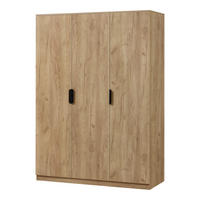 KLEIDERSCHRANK Eiselfing - Eichefarben, Holzwerkstoff (120/176/52cm) - [en.casa]