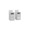 NACHTTISCH Monty Weiß 25 x 59.1 cm 2er Set - Weiß, Holzwerkstoff (25/59.1/32.3cm) - Vicco