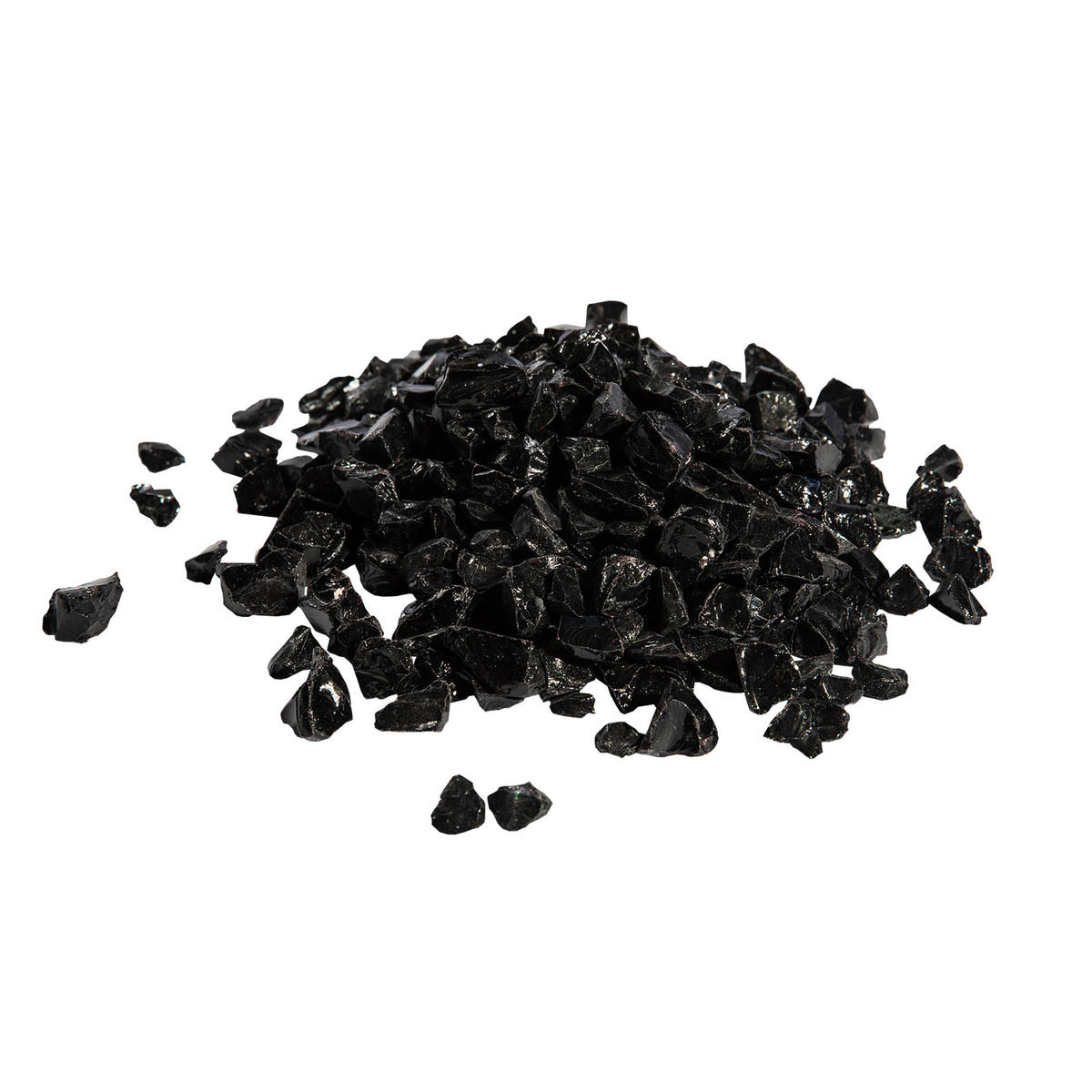 FEUERSTELLENZUBEHÖR Schwarz - Schwarz, Glas (29.8/7.6/7.6cm) - Teamson Home
