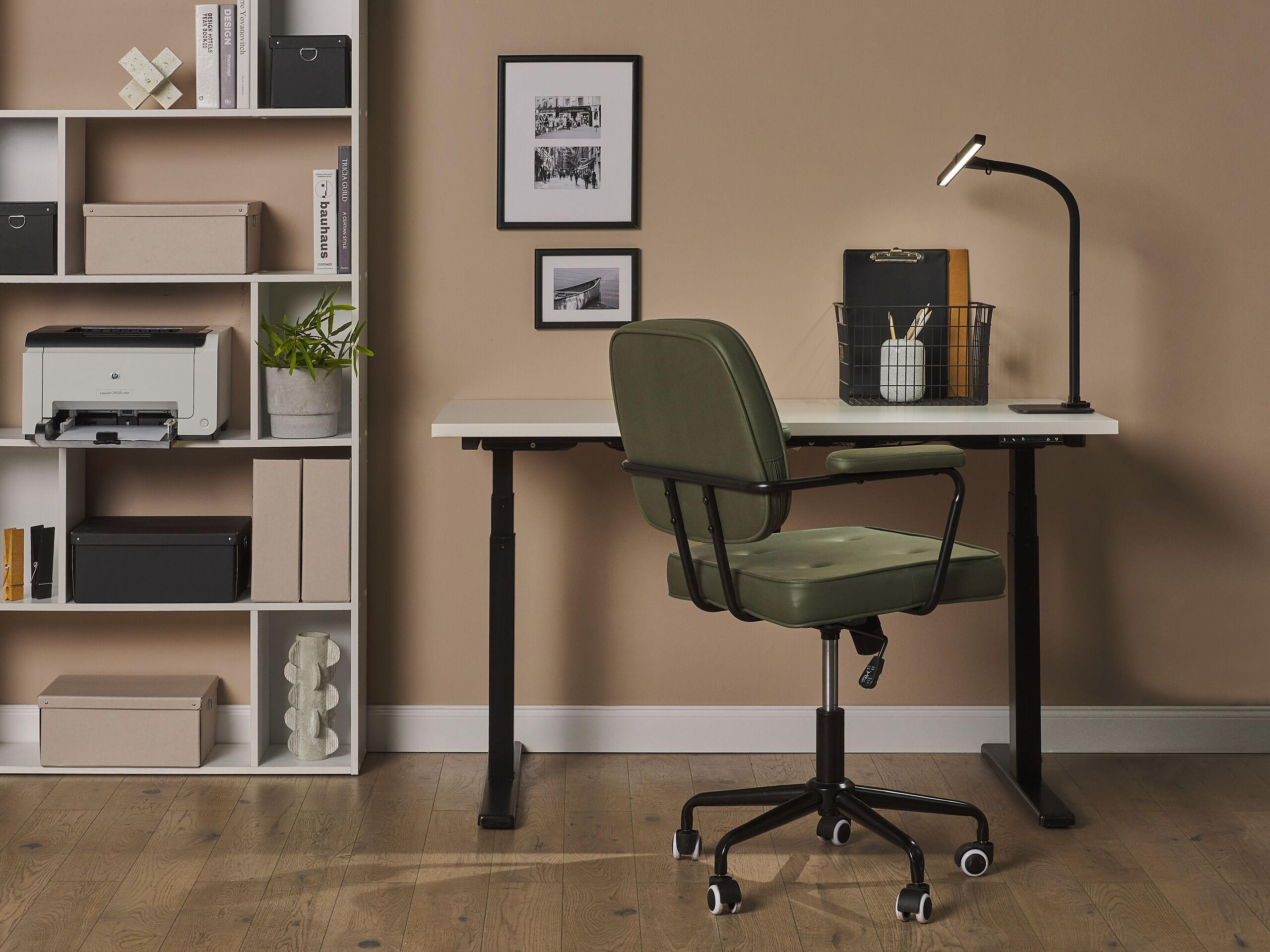 Thumbnail - Beliani Schreibtischlampe, Schwarz, Kunststoff, 18x48x48 cm, Lampen & Leuchten, Innenbeleuchtung, Tischlampen, Schreibti...