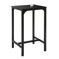 BARTISCH Schwarz - Schwarz, Glas/Metall (60/100/60cm) - SoBuy