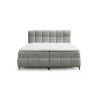 BOXBETT Sophie In Rolf - Hellgrau, Holzwerkstoff/Textil (200/200cm) - Fun Möbel