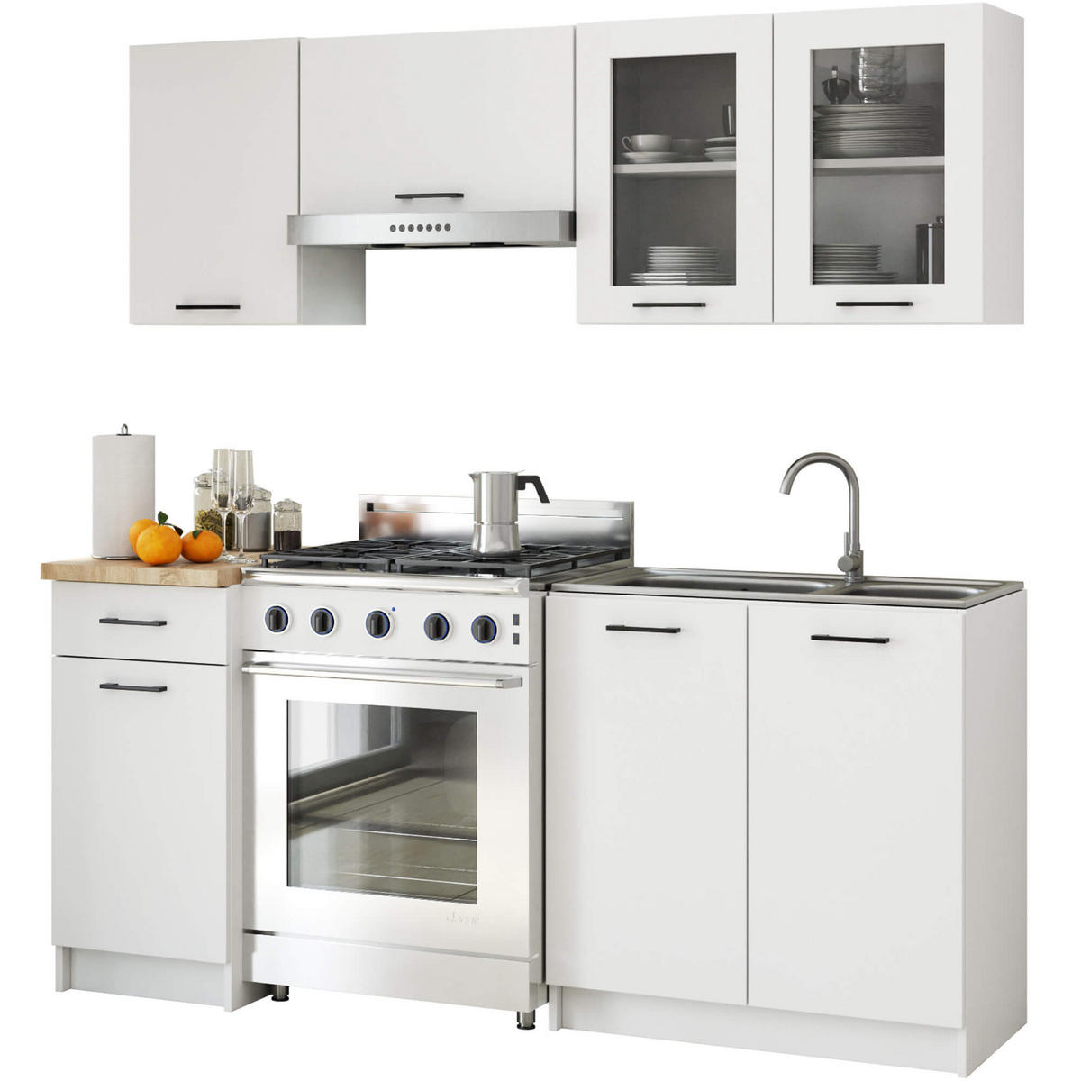 HÄNGESCHRANK Weiß 58/80/30,5 - Weiß, Holzwerkstoff (80/58/46172cm) - RAUMHIRSCH FURNITURE