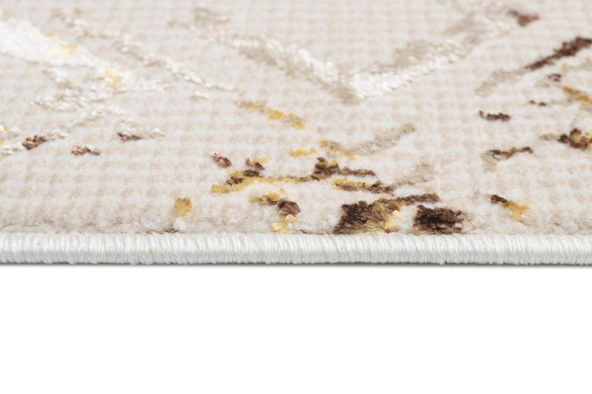 TEPPICH GOLDEN Creme 160/230 cm - Creme, Kunststoff (160/230cm) - Tapiso