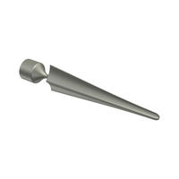 ENDSTÜCKE FÜR GARDINENSTANGEN 16 mm Ø, Lorenzo Chrom matt, Packung 2 Stück - Chromfarben/Nickelfarben, Metall (13.4/2.9/2.9cm) - INTERDECO