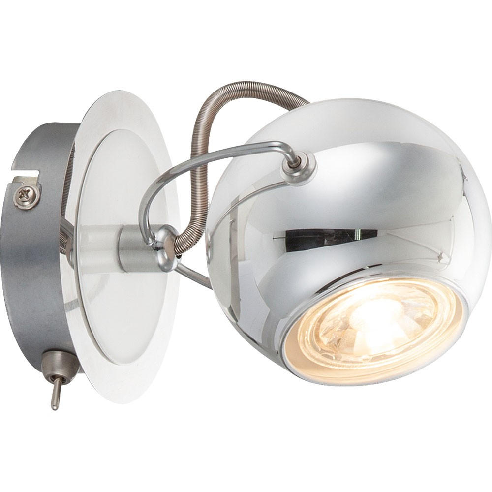 Globo Lighting Wandleuchte Silber 13.5x13.5x13.5 cm