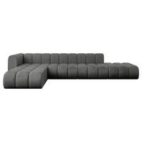 ECKSOFA modulares Sofa Zuvon-L2 - 387x177x70 cm Dunkelgrau - Dunkelgrau, Holzwerkstoff/Textil (387/177cm) - ALTDECOR