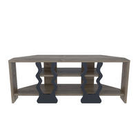 TV-ELEMENT Firal Walnuss Schwarz - Walnussfarben/Schwarz, Holzwerkstoff (35/41.8/110cm) - Decorotika