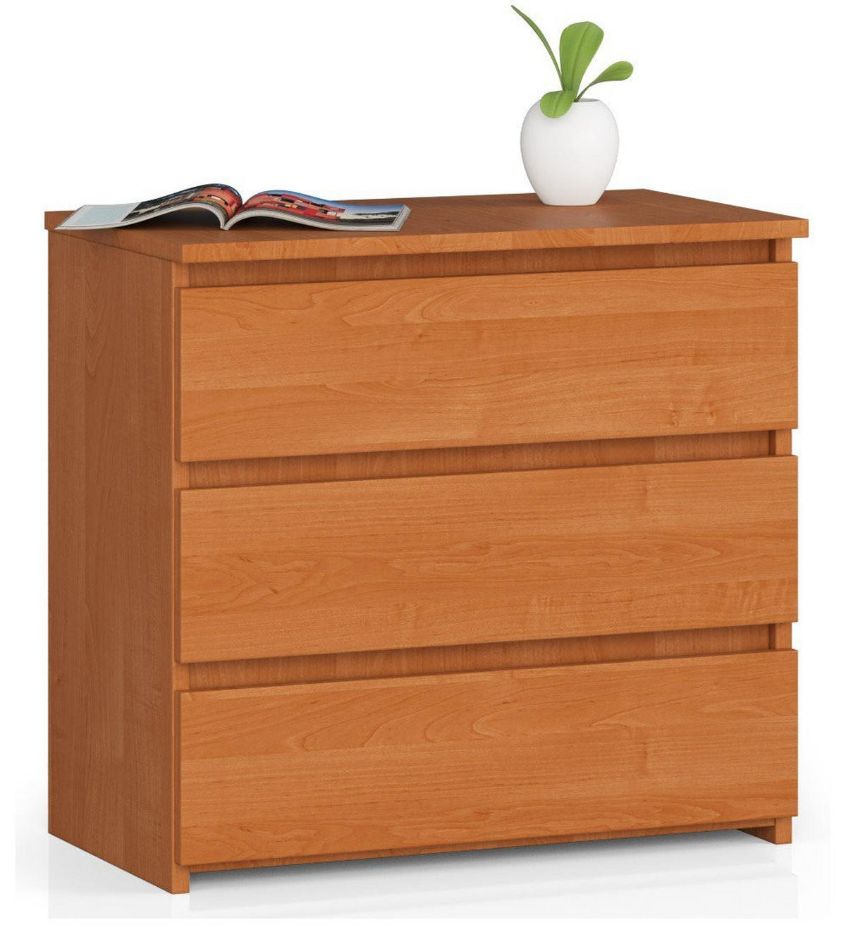 NACHTSCHRANK CL33, Erle, 60x35x57 cm - Erlefarben, Holz (60/57/35cm) - Milordbikes