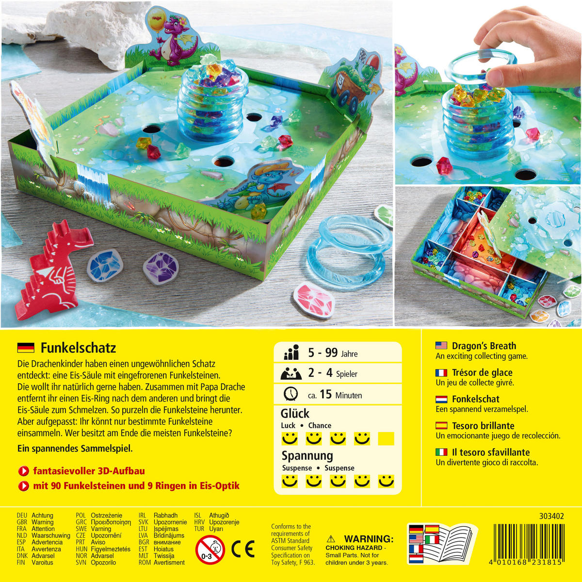 KINDERSPIEL Funkelschatz, Kinderspiel des Jahres 2018 - Multicolor, Naturmaterialien (22.4/22.4cm)