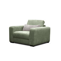 SESSEL OLI in Cordstoff salbeigrün - Salbeigrün, Holz/Textil (130/91/108cm) - Courtois Laville