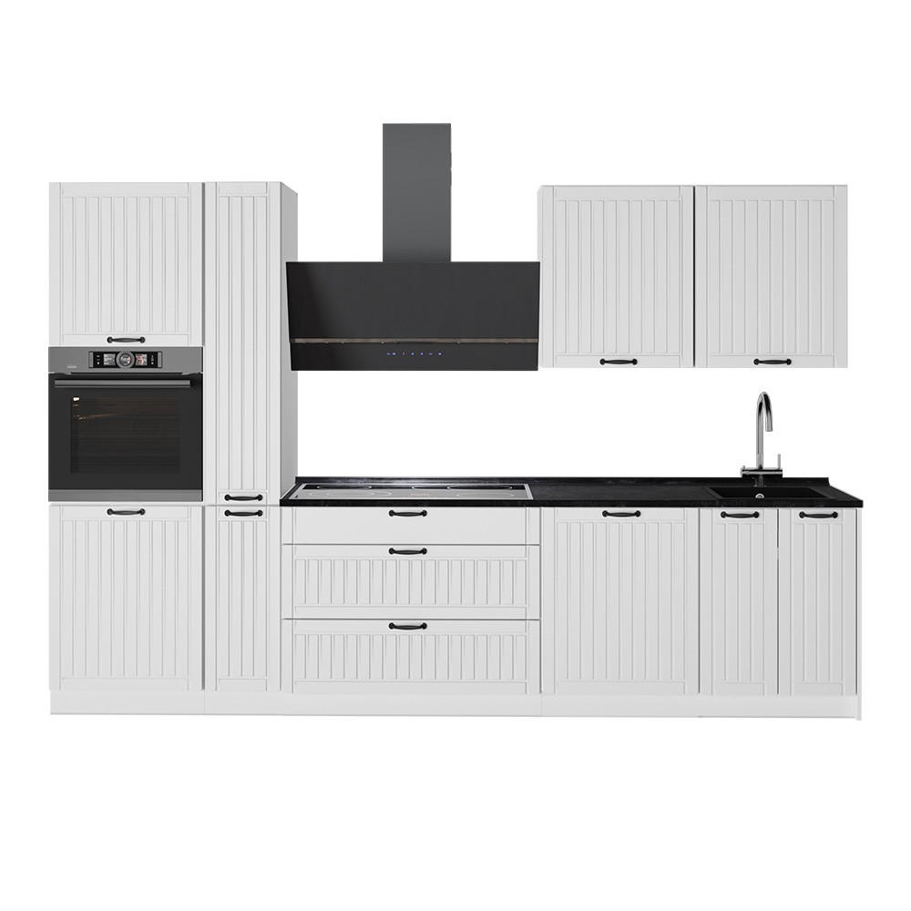 KÖK Fame-Line, Vitt hus på landet/Vit, 310 cm, AP Antracit - Vit, Träbaserade material (310/206.8/60cm) - Vicco
