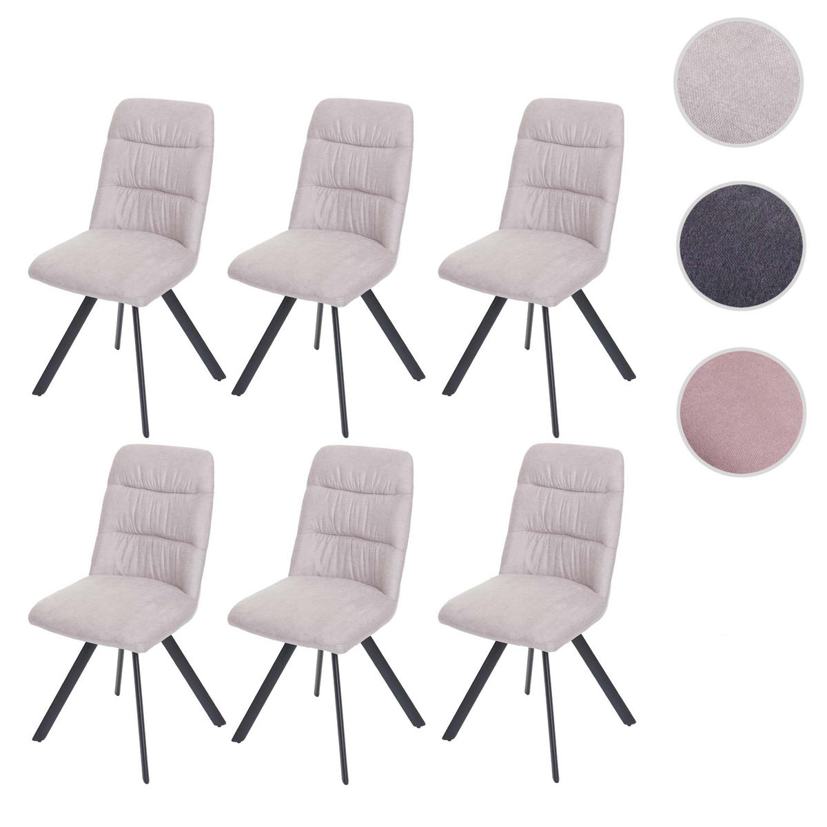 ESSZIMMERSTUHL Beige 6er-Set - Beige, Textil (45/94/45cm) - MCW