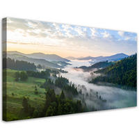 LEINWANDBILD Landschaften 100x50cm - Grün, Textil (100/50cm) - Feeby