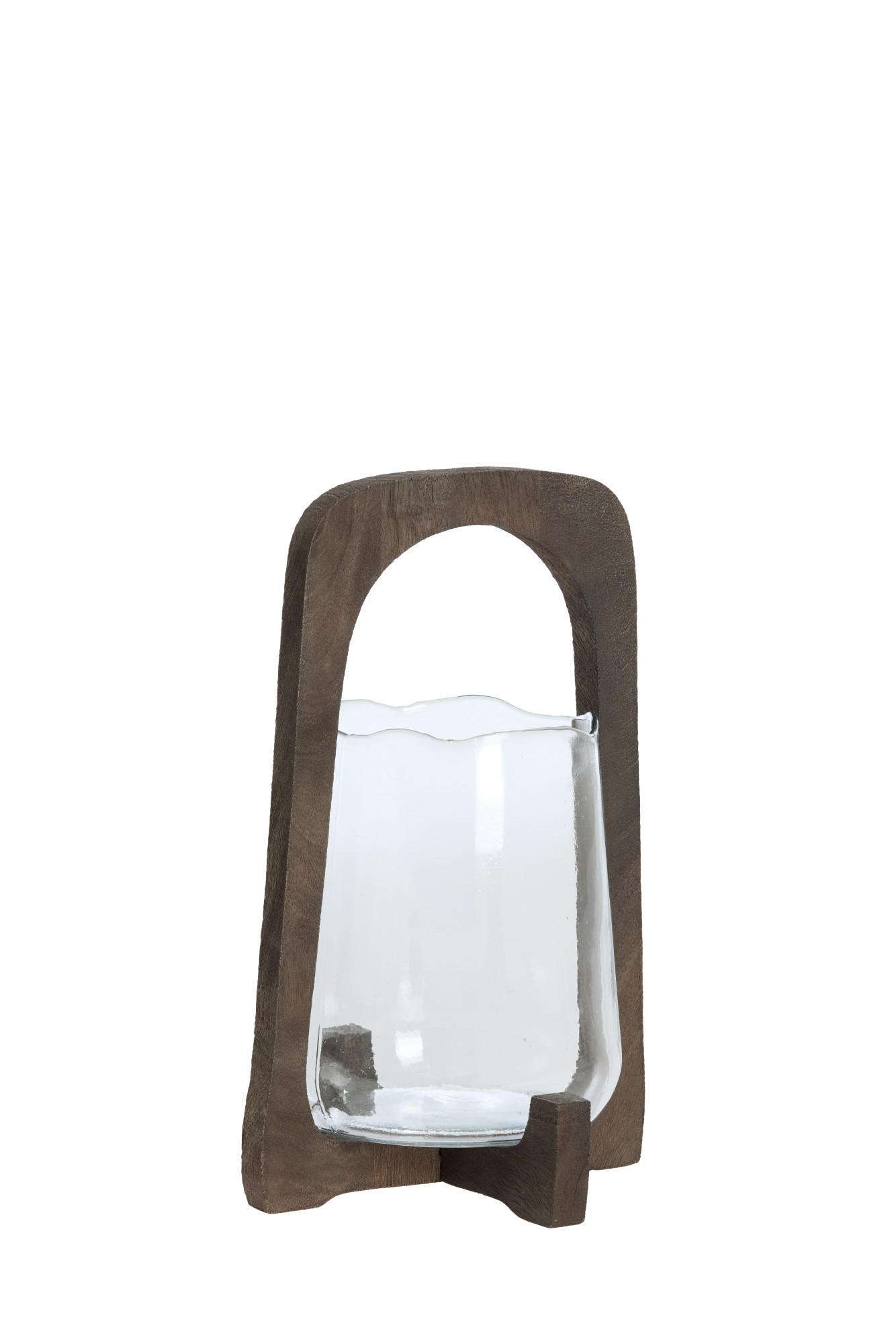 WINDLICHT Anosy Braun Ø21,5/35 cm - Dunkelbraun, Holz (21.5/35/21.5cm) - Light & Living