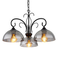 LED HÄNGELEUCHTE Metall Schwarz-matt - Schwarz, Glas (56/56/120cm) - Globo Lighting