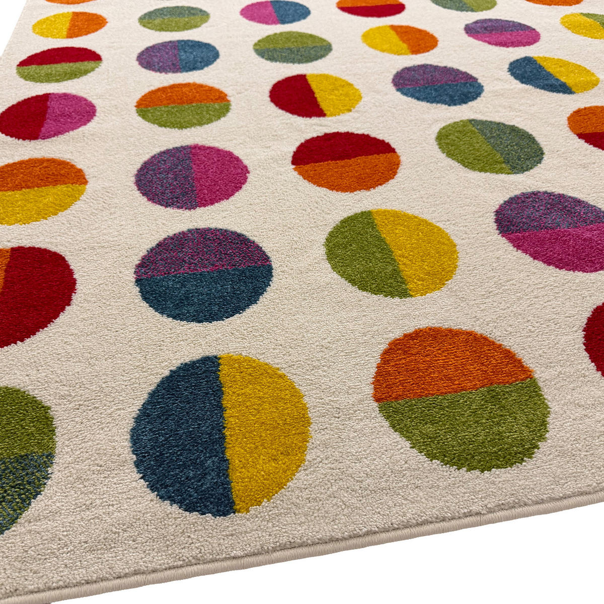 KINDER TEPPICH SOFTSTAR KIDS FANTASY BUNT - Rot, Textil (120/170cm) - Pergamon