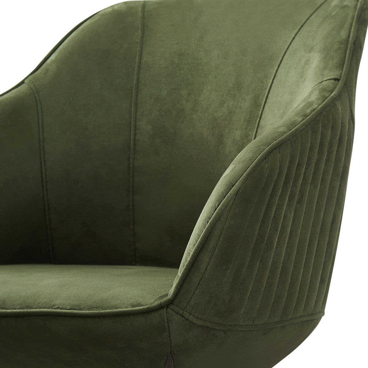 ARMLEHNSTUHL KATJA Grün - Grün, Textil/Metall (57/82/62cm) - B&D Home