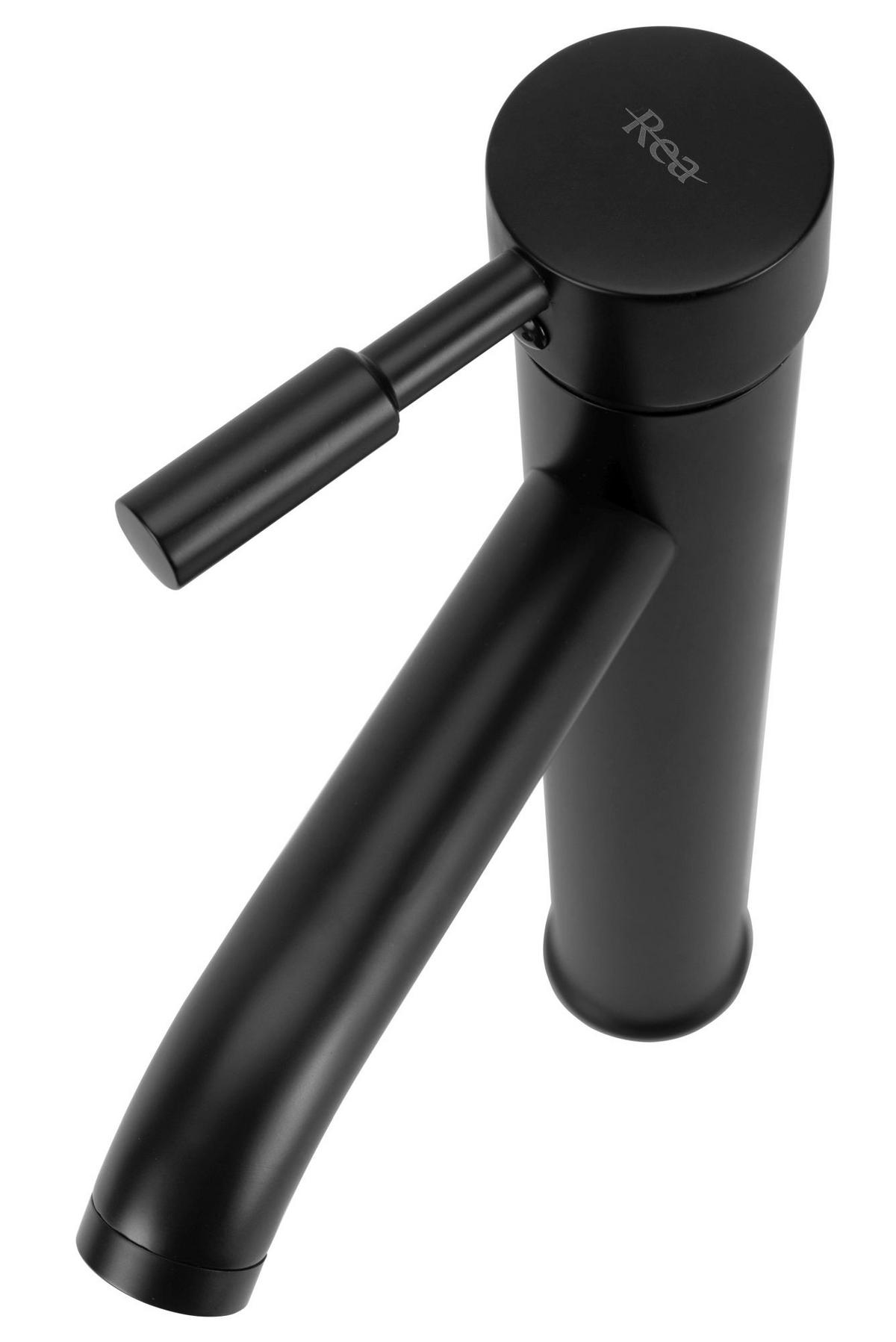 WASCHBECKENARMATUR Rea Graf Black High - Schwarz, Metall (5/30.5/11.5cm) - REA
