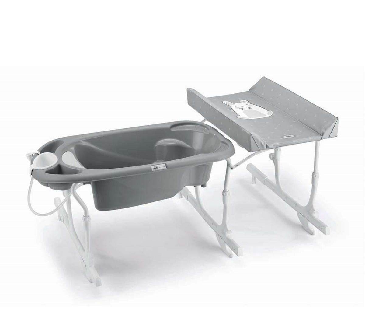 BABY-BADEWANNE mit Wickelauflage Idro Baby Estraibile - Grau, Kunststoff (78/140cm) - Cam il Mondo del Bambino S.p.A.