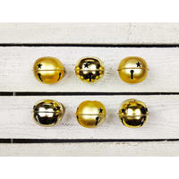 WEIHNACHTSORNAMENTE 6er-Set Ornamente Glöckchen gold 6 cm - Goldfarben, Metall (6/6/6cm) - LAALU