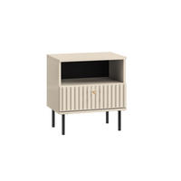 NACHTTISCH SOPHIE Beige 50x34x53 cm - Beige, Holzwerkstoff (50/53/34cm) - FURNLUX