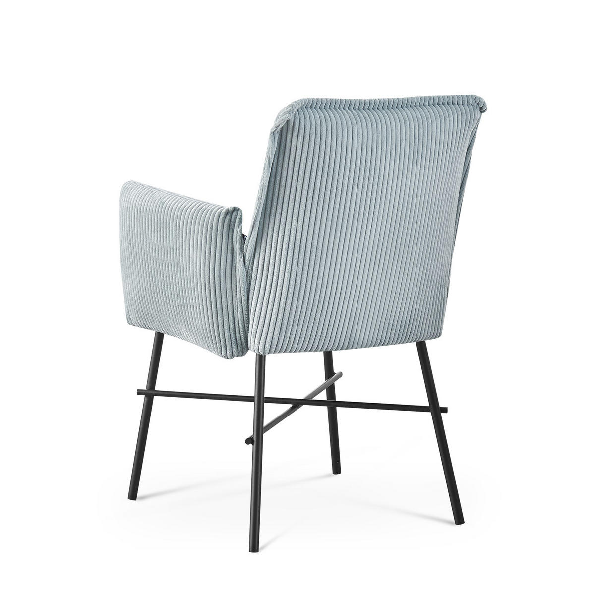 ARMLEHNSTUHL JÜRGEN Hellblau - Hellblau, Metall (63/84/63cm) - B&D Home