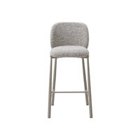 BARHOCKER 2er-Set - Textilstoff & Metall Taupe - Beige - JIZAK - Beige, Textil (49/100.5/54cm) - Vente-Unique