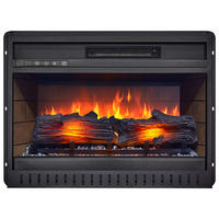 EINBAU-ELEKTROKAMINEINSATZ AF22 – Breite ≈ 60 cm, 3D-Flammeneffekt, LED-Beleuchtung, Heizfunktion - Schwarz, Glas/Metall (61.1/45/20.3cm) - ArtiFlame
