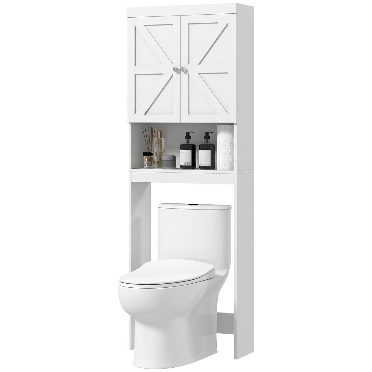 HÄNGESCHRANK Weiß 1 Stück - Weiß, Kunststoff (58.5/170/23cm) - GiPP