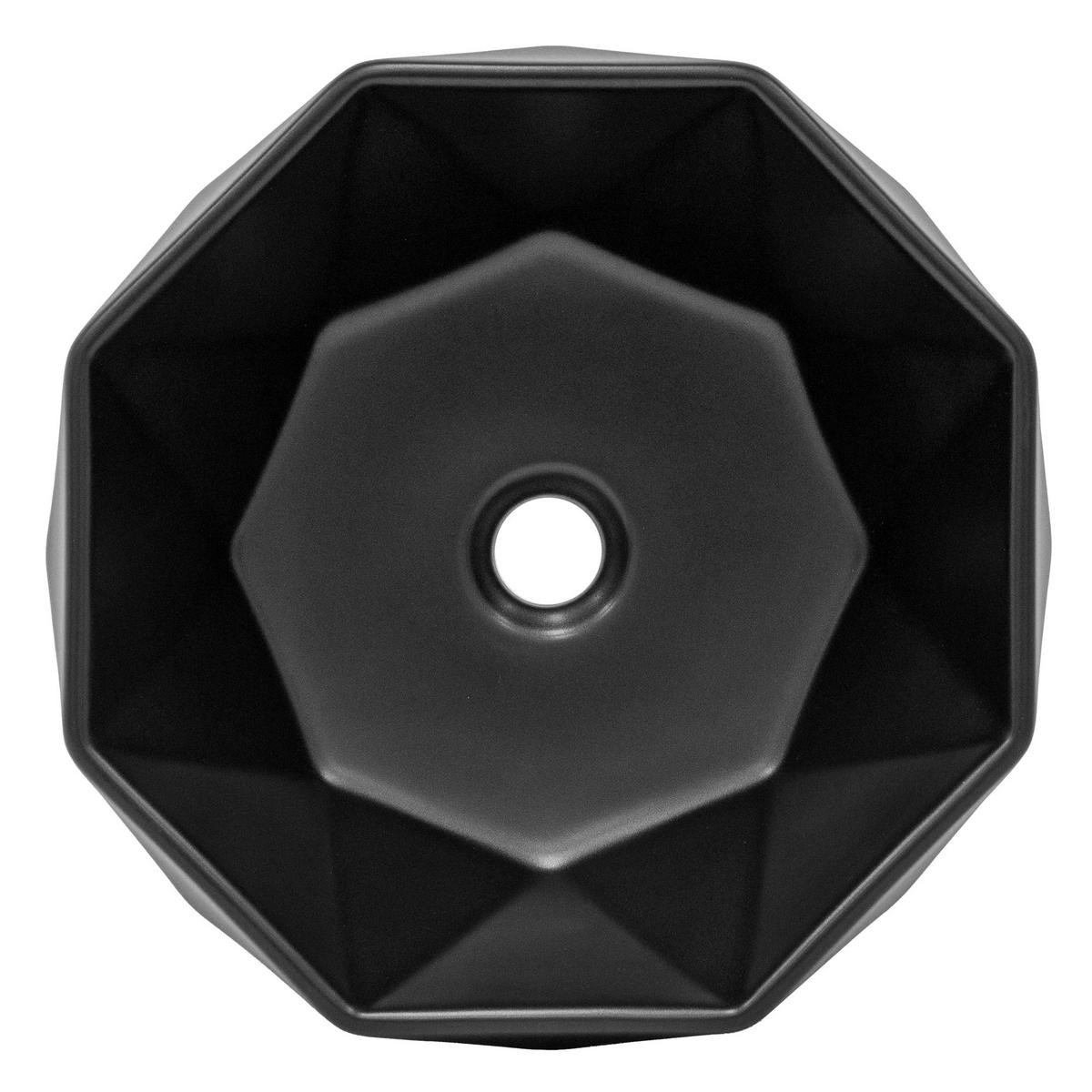 WASCHBECKEN - Schwarz, Keramik (42/13.5/42cm) - ML-DESIGN