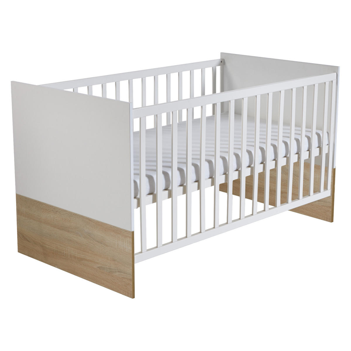 BABYZIMMER-SET Gabriella, mit schmaler Wickelkommode, 3-teilig - Multicolor, Holzwerkstoff (76/80/142cm) - Roba