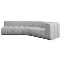 ECKSOFA modulares Sofa Karex-L1 - 308x194x70 cm Hellgrau - Hellgrau, Holzwerkstoff/Textil (308/194cm) - ALTDECOR