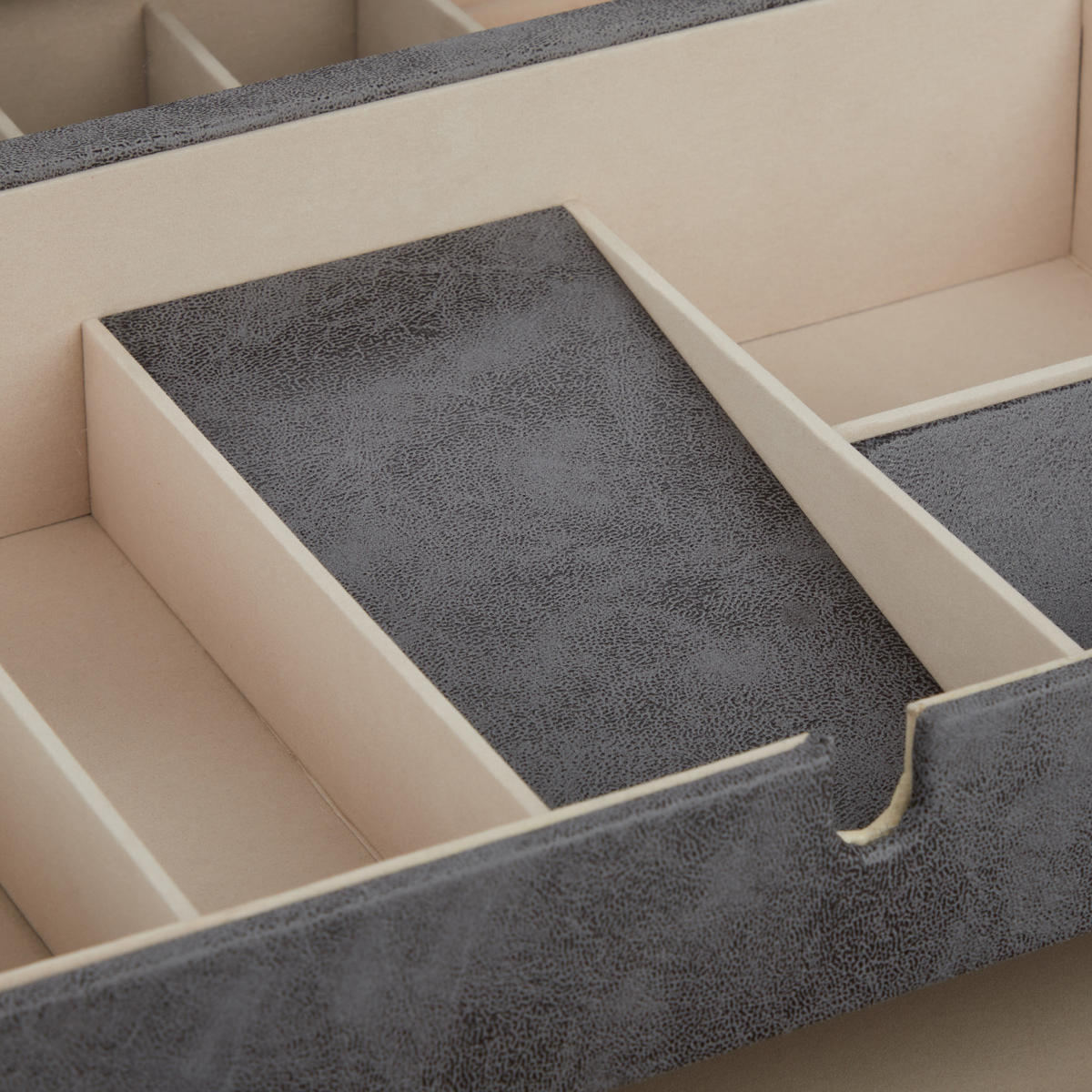 SCHMUCKKÄSTCHEN - Multicolor, Holzwerkstoff/Wellpappe (34/13/31cm) - Relaxdays